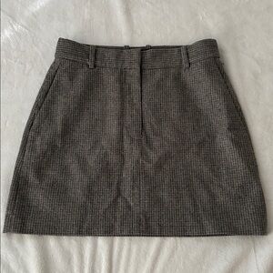 Babaton Aritzia Charcoal Mini Skirt